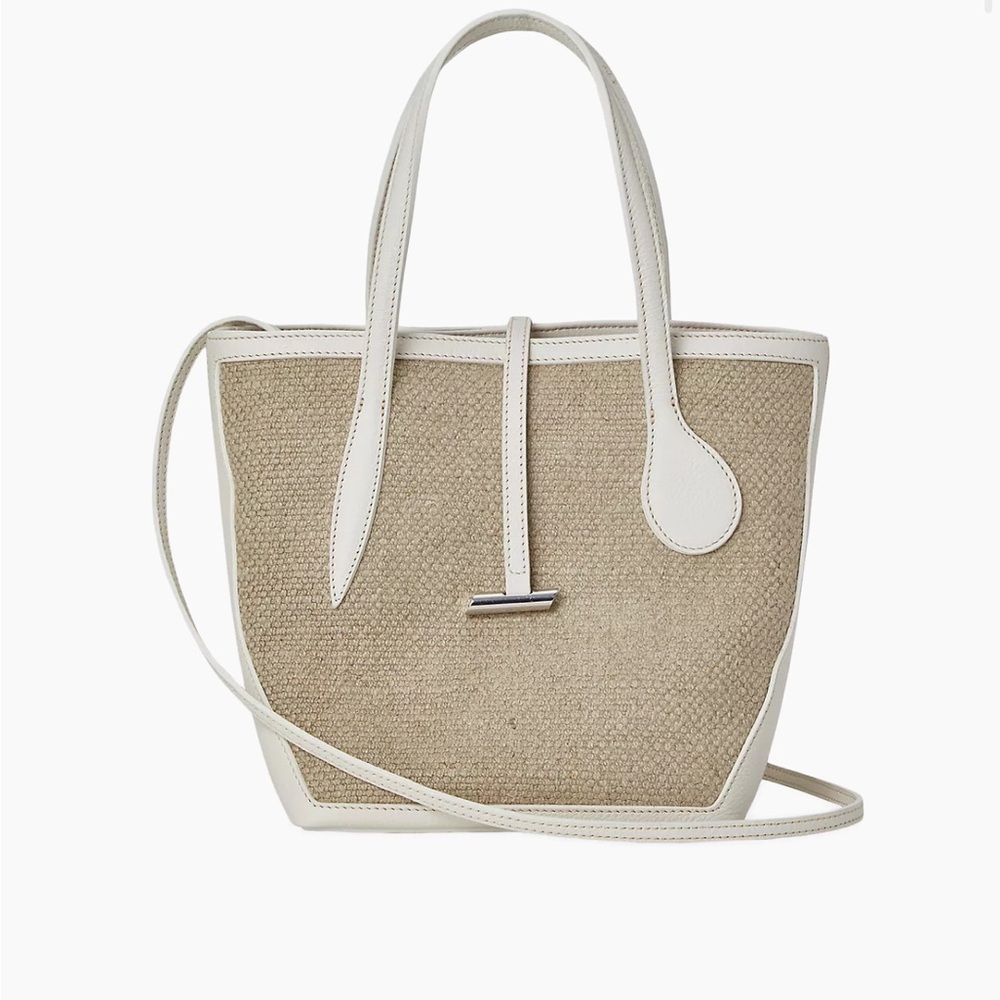 Liffner Sprout Mini Linen & Leather Tote bag